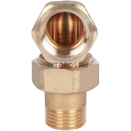 Разъемное соединение американка НН 1/2, уплотнение под гайкой o-ring кольцо Stout SFT-0053-000012