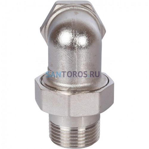 Разъемное угловое соединение американка ВН 1, никелированное Stout SFT-0059-000001