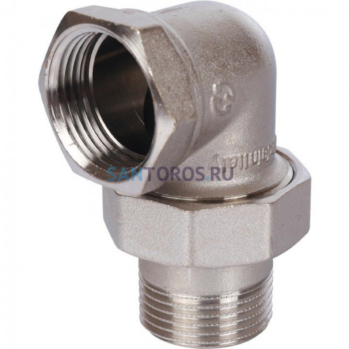 Разъемное угловое соединение американка ВН 1, никелированное Stout SFT-0059-000001