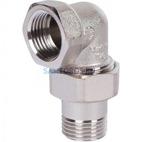 Разъемное угловое соединение американка ВН 1/2, никелированное Stout SFT-0059-000012