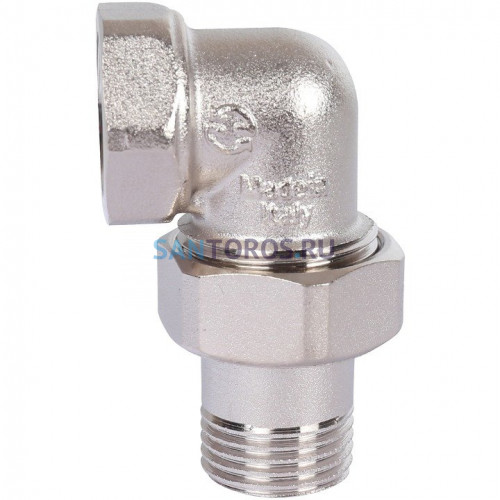 Разъемное угловое соединение американка ВН 1/2, никелированное Stout SFT-0059-000012