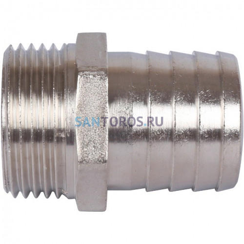 Штуцер НР 1x30, никелированный Stout SFT-0067-000130