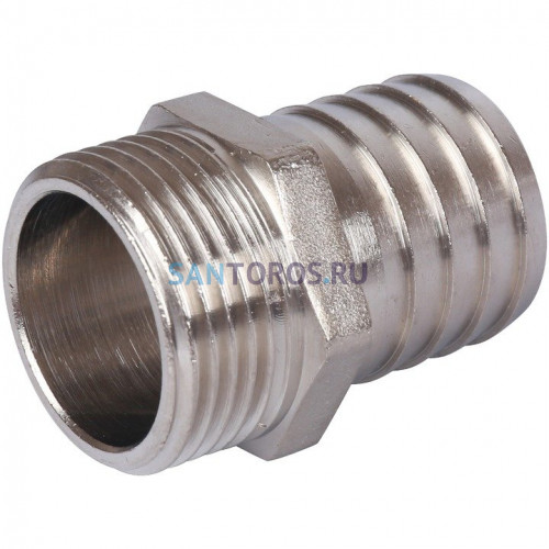 Штуцер НР 1x30, никелированный Stout SFT-0067-000130