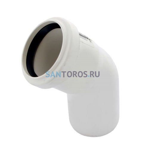 Отвод канализационный Raupiano Plus 50х45° Rehau (11211141001) 11211141001
