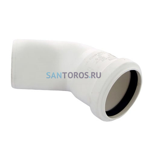 Отвод канализационный Raupiano Plus 50х45° Rehau (11211141001) 11211141001
