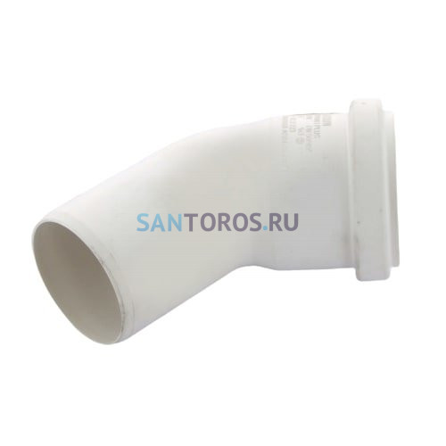 Отвод канализационный Raupiano Plus 50х45° Rehau (11211141001) 11211141001