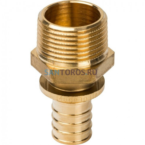 Переходник с наружной резьбой 25xR 1 для труб из сшитого полиэтилена Stout SFA-0001-002510