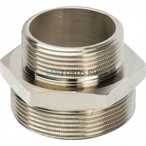Ниппель НН переxодной 2x1 1/2, никелированный Stout SFT-0004-002112