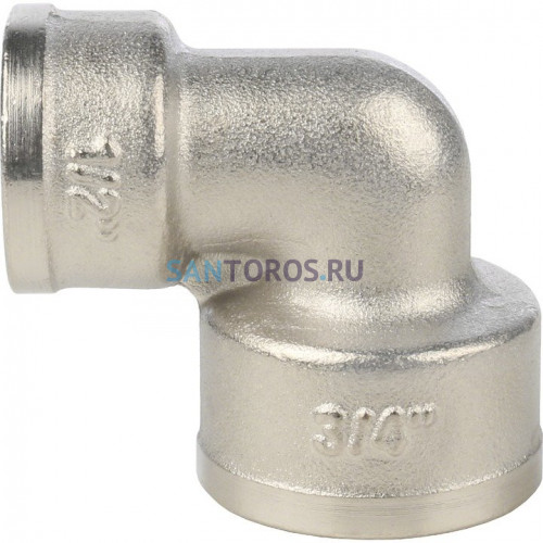 Угольник ВВ 3/4x1/2, никелированный Stout SFT-0014-003412