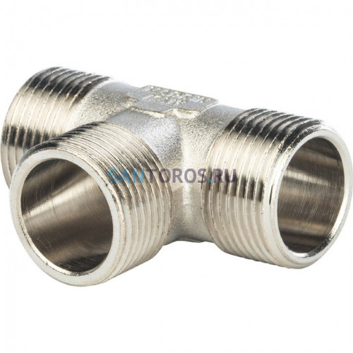 Тройник НН 1x1x1, никелированный Stout SFT-0018-000111