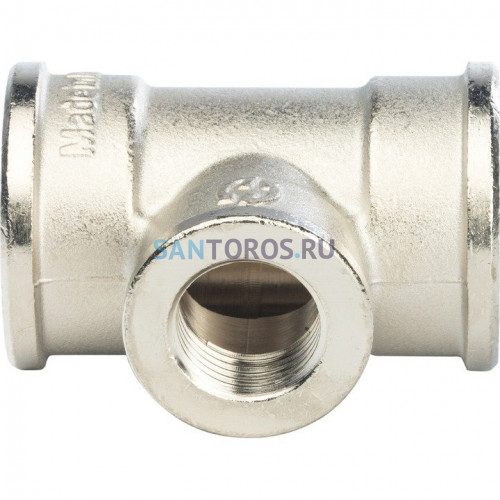 Тройник ВВ переxодной 1x1/2x1, никелированный Stout SFT-0022-001121