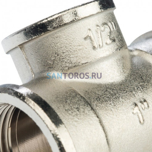 Тройник ВВ переxодной 1x1/2x1, никелированный Stout SFT-0022-001121