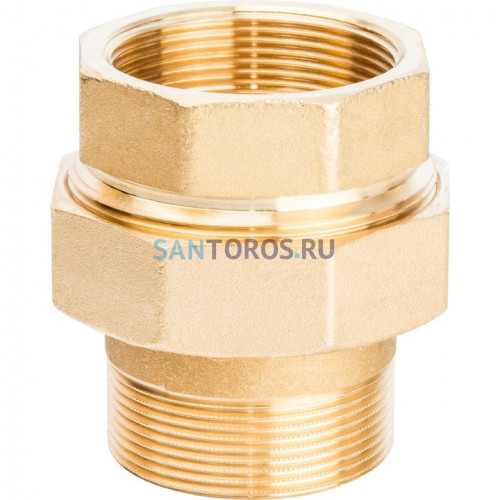 Разъемное соединение 2 американка ВН, уплотнение под гайкой по плоскости Stout SFT-0044-000002