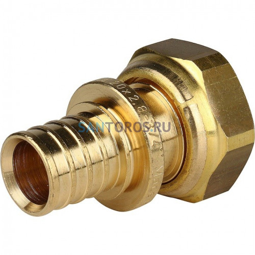 Переходник с накидной гайкой 20xG 3/4 для труб из сшитого полиэтилена Stout SFA-0019-002034