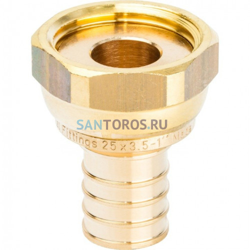Переходник с накидной гайкой 25xG 1 для труб из сшитого полиэтилена Stout SFA-0019-002510