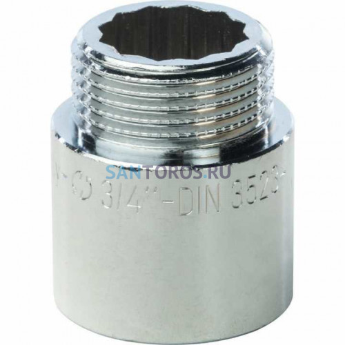 Удлинитель 3/4x25, хромированный Stout SFT-0002-003425