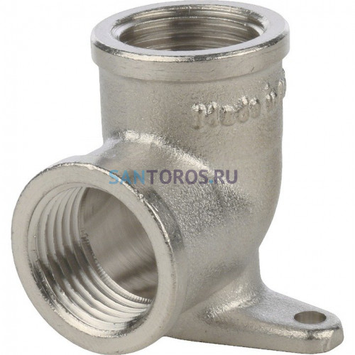 Угольник с креплением ВР 1/2, никелированный Stout SFT-0039-000012