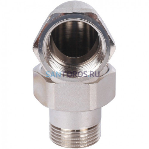 Разъемное угловое соединение американка ВН 3/4, никелированное Stout SFT-0059-000034