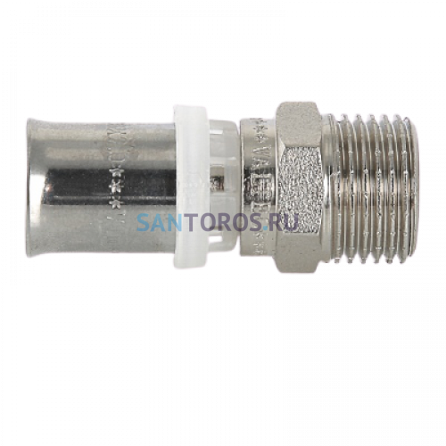 Пресс-муфта с наружной резьбой 16х3/4 Valtec VTm.201.N.001605