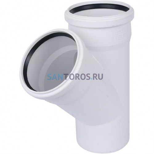 Тройник канализационный Raupiano Plus 110/110х45° Rehau (11229841001) 11229841001