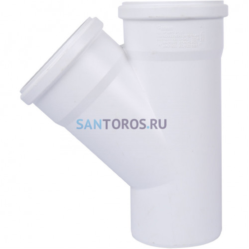 Тройник канализационный Raupiano Plus 110/110х45° Rehau (11229841001) 11229841001