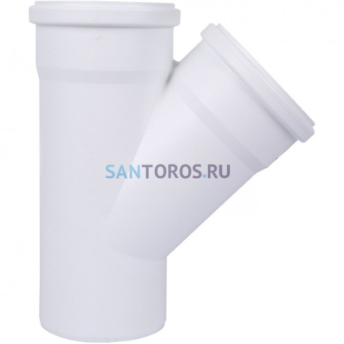 Тройник канализационный Raupiano Plus 110/110х45° Rehau (11229841001) 11229841001