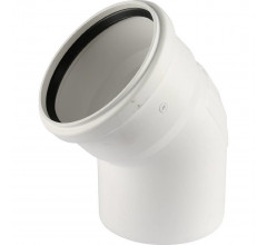 Отвод канализационный Raupiano Plus 110х45° Rehau (11234441001)