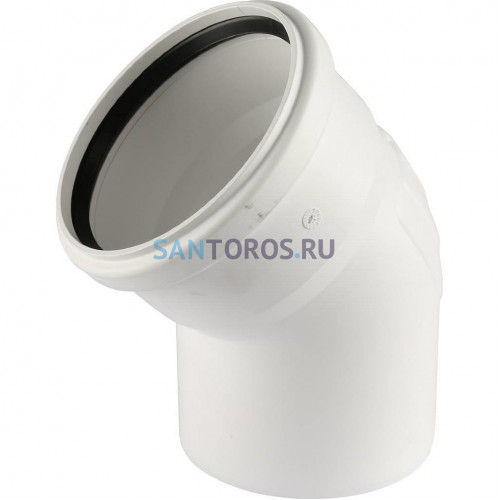 Отвод канализационный Raupiano Plus 110х45° Rehau (11234441001) 11234441001