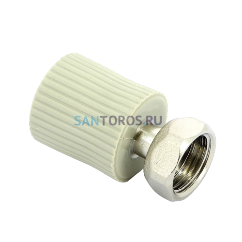Переходник с накидной гайкой и вварным латунным патрубком PPR 20х1/2 FV-Plast AA223020012