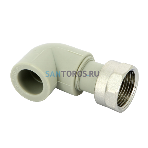 Угольник PPR с накидной гайкой 20х3/4 FV-Plast AA227020034