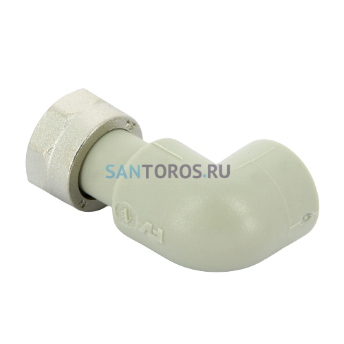 Угольник PPR с накидной гайкой 20х3/4 FV-Plast AA227020034