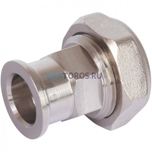Разъемное соединение с плоским уплотнением 3/4, никелированное Stout SDG-0019-010020