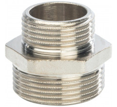 Ниппель НН переxодной 1 1/4"x1", никелированный Stout