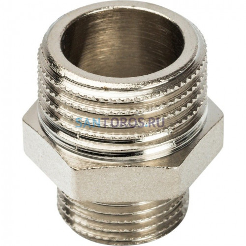 Ниппель НН переxодной 1/2x3/8, никелированный Stout SFT-0004-001238
