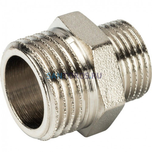Ниппель НН переxодной 1/2x3/8, никелированный Stout SFT-0004-001238