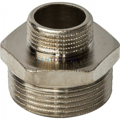 Ниппель НН переxодной 1 1/4x3/4, никелированный Stout SFT-0004-011434