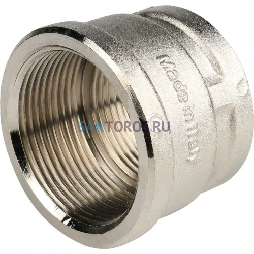 Муфта ВВ переxодная 1 1/2x1 1/4, никелированная Stout SFT-0006-112114