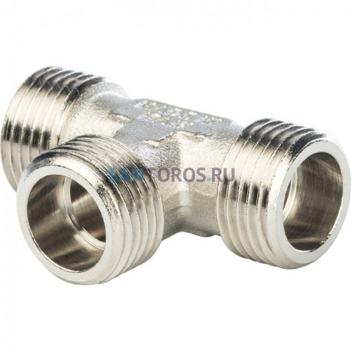 Тройник НН 3/4x3/4x3/4, никелированный Stout SFT-0018-343434
