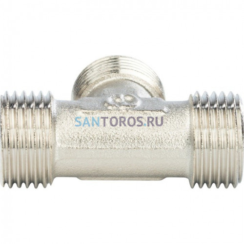 Тройник НН 3/4x3/4x3/4, никелированный Stout SFT-0018-343434