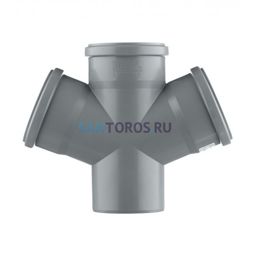 Крестовина канализационная HTDA 110х110х110 67° одноплоскостная Ostendorf 115900