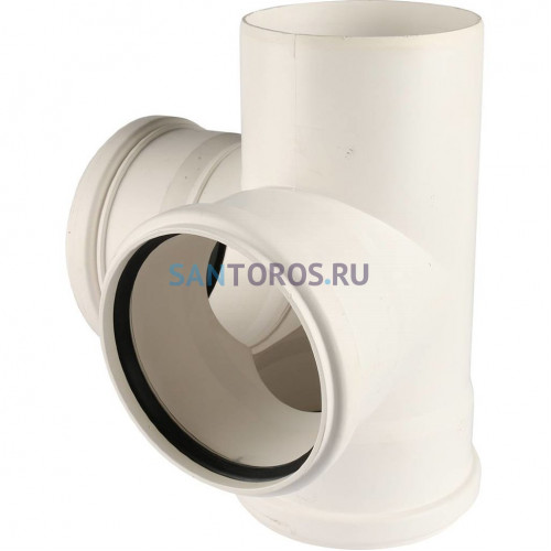 Крестовина канализационная Raupiano Plus 110/110/110/87° двухплоскостная Rehau (11215641003) 11215641003
