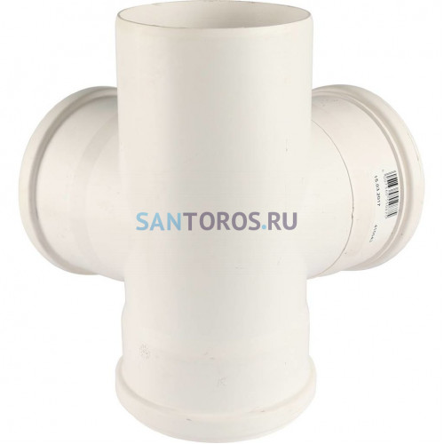 Крестовина канализационная Raupiano Plus 110/110/110/87° двухплоскостная Rehau (11215641003) 11215641003