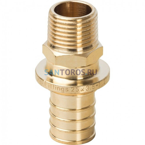 Переходник с наружной резьбой 25xR 1/2 для труб из сшитого полиэтилена Stout SFA-0001-002512