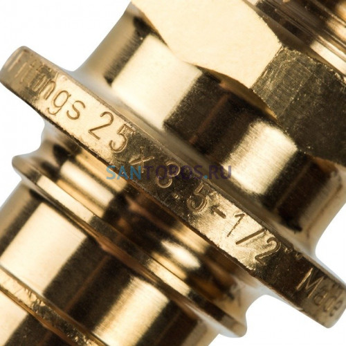 Переходник с наружной резьбой 25xR 1/2 для труб из сшитого полиэтилена Stout SFA-0001-002512