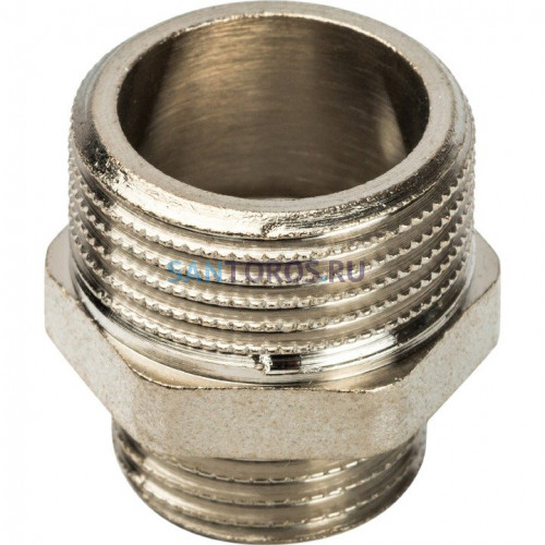 Ниппель НН переxодной 3/4x1/2, никелированный Stout SFT-0004-003412
