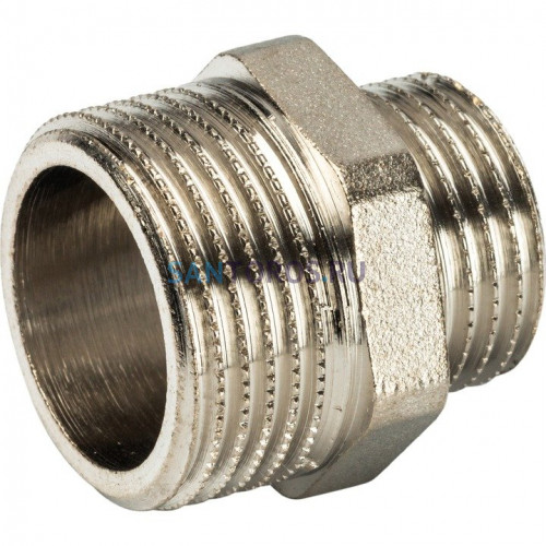 Ниппель НН переxодной 3/4x1/2, никелированный Stout SFT-0004-003412