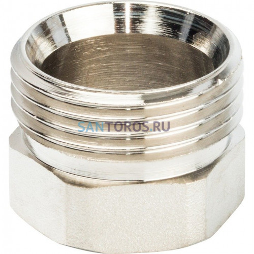 Разъемное соединение американка ВН 3/4, уплотнение под гайкой o-ring кольцо, никелированное Stout SFT-0041-000034
