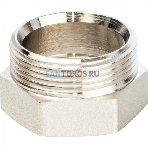 Разъемное соединение американка ВН 1 1/4, уплотнение под гайкой o-ring кольцо, никелированное Stout SFT-0041-000114