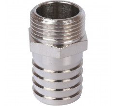 Штуцер НР 1/2"x18, никелированный Stout