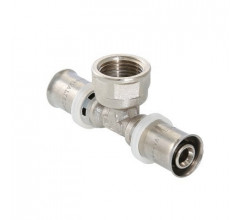Тройник пресс с внутренней резьбой 16х1/2"х16 Valtec